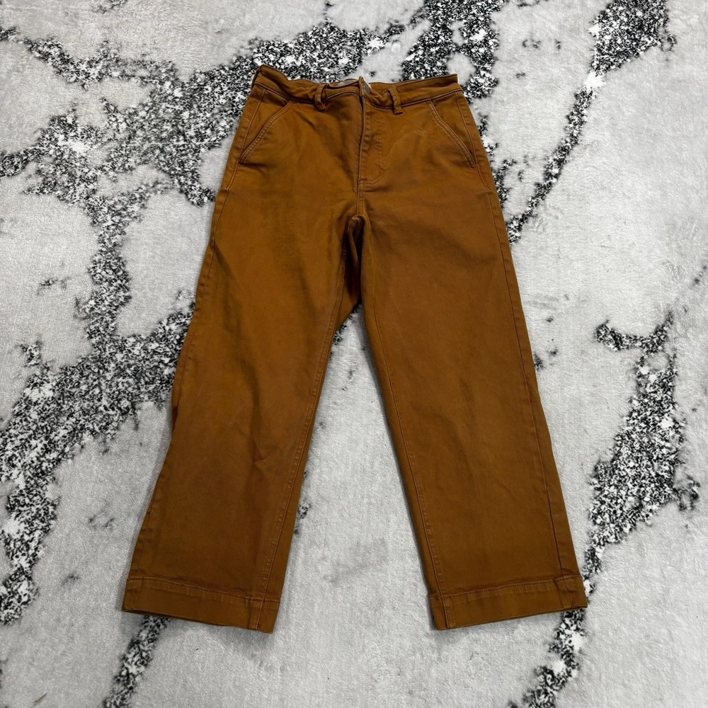 Everlane Womens Size 4 Golden Brown Straight Leg Pants Utility Chino Work Wear
